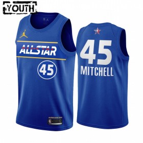 Maglia NBA Utah Jazz Donovan Mitchell 45 2021 All-Star Jordan Brand Blu Swingman - Bambino